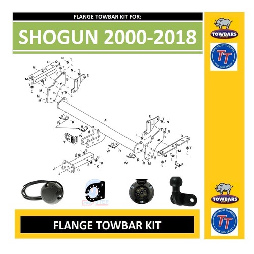 Flange towbar for mitsubishi - for,