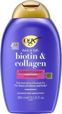 OGX Biotin & Collagen Hair Conditioner 385 ml - Volumising & Sulfate Free - UK