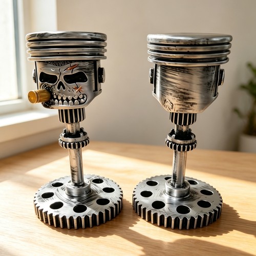 Skull piston gear resin - skull,