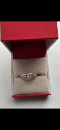 White gold diamond engagement - white,