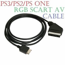 Real RGB Scart Cable for Playstation 1 2 3 PS1 PS2 PS3 Console AV Lead 1.8m
