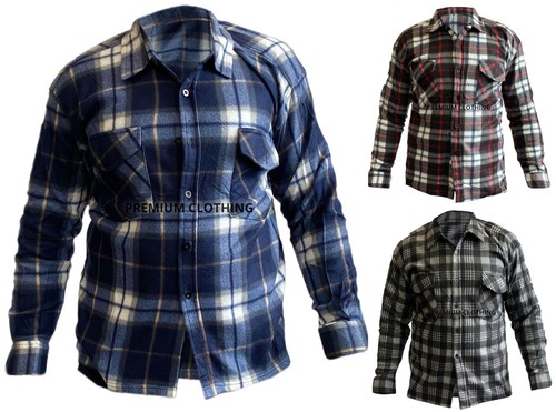 Mens flannel check - flannel, thick
