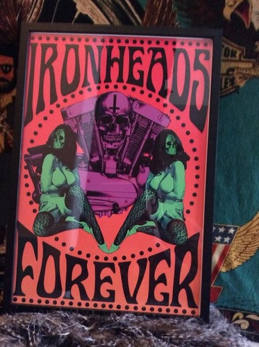 Ironhead engine babe retro - &,