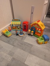 ELC Happyland Village bundle Cupcake Bakery Fruit And Veg Telephone Box Sounds