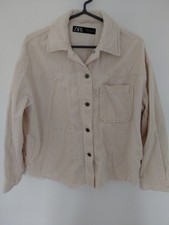 Zara cream corduroy jacket