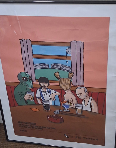 Framed film poster art pre