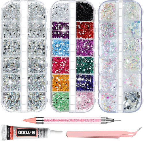 4200pcs nail rhinestones - 4200pcs, 6