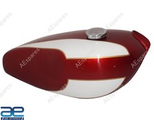 FITS FOR TRIUMPH T160 CHERRY AND WHITE PAINTED PETROL GAS FUEL TANK GEc