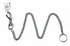 1 x Long Chain Key ring & Clip - Keys Hipster Belt Silver Wallet Extra Strong