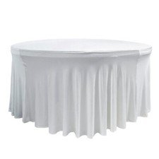 6 ft. Round Wavy Draping