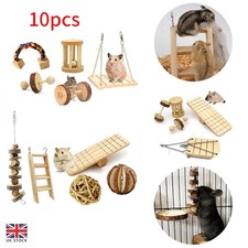 10Pcs Wooden Hamster Chew Toy