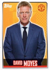 TOPPS Premier League 2014 Football Sticker David Moyes Manchester United 194