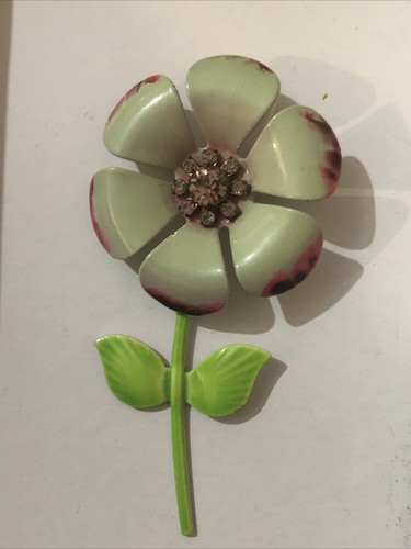 Vintage enamel flower - enamel,