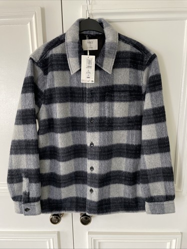 Checked heavy fleece - m&s,