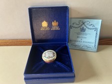Halcyon Days Bilston & Battersea Enamels trinket box - Thank You - Original Box