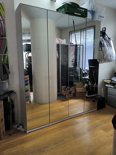Ikea pax mirror wardrobe - mirror,