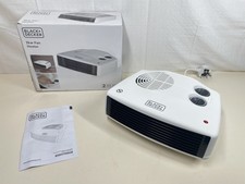 Black+Decker BXSH37006GB Fan Heater with Climate Control, 3kW, White