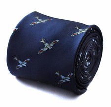 Navy Mens Tie with embroidered