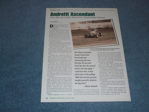 Mario andretti midget race - andretti,