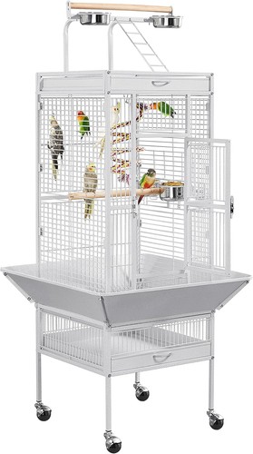 Wrought iron bird cages play - wrought,