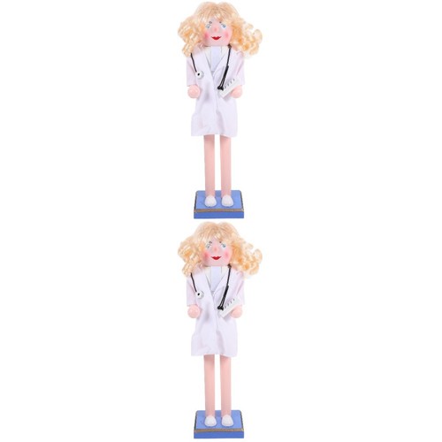 2pcs white wooden - 2pcs,