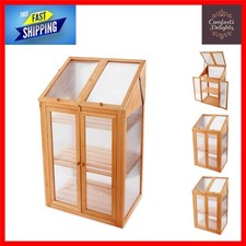 Compact Wooden Mini Greenhouse