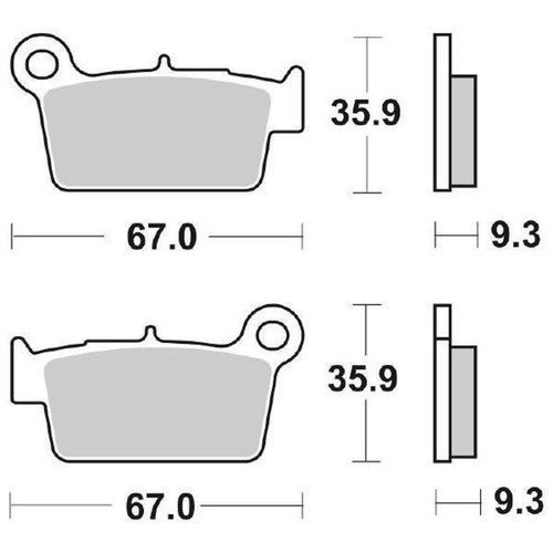 Pair brake pads 790si 790 - pads,