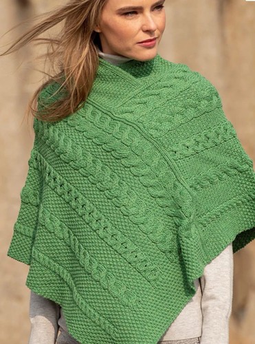 Aran crafts poncho - aran,
