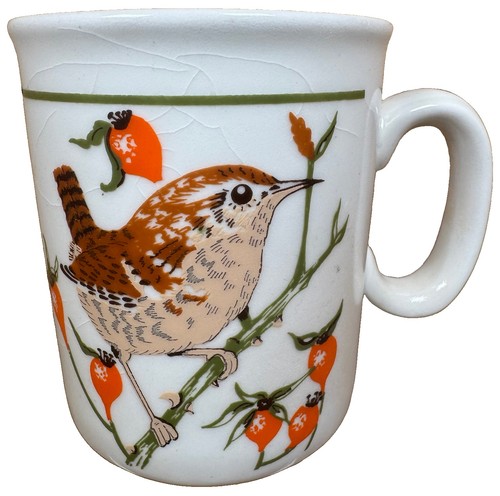 Vintage rspb wren - wren, mug