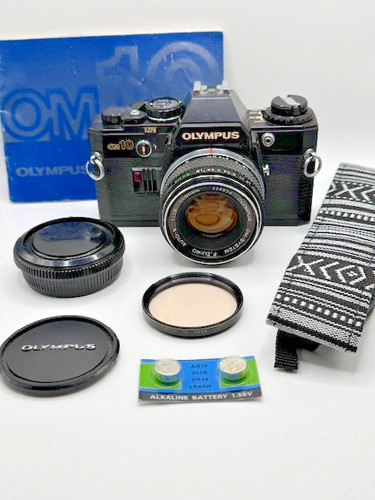 Olympus black om10 film - black, camera