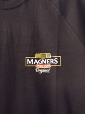 Brand New Mens / Boys Black T shirt Size Medium Bar Staff Magners Cider Promo