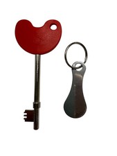 Radar Disabled Toilet Key in Red & Trolley Coin key