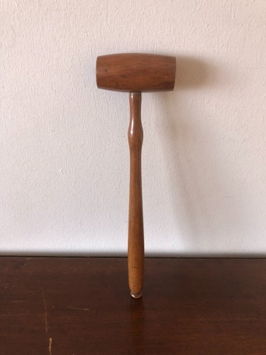 Vintage wooden gavel used - vintage,