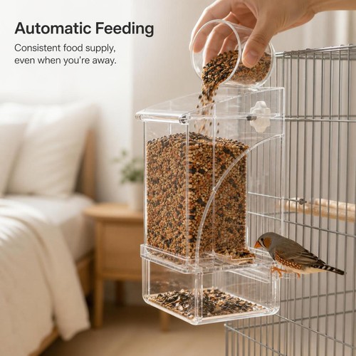 Automatic bird seed feeder - automatic,