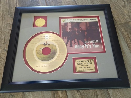Beatles 24k gold record - , baby