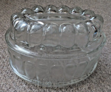 Old Retro Glass Jelly Mould