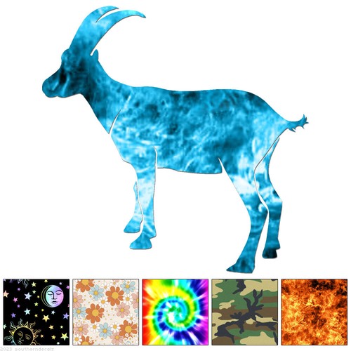 Goat horns decal - sticker,