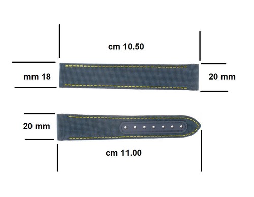 Omega fabric blue strap - fabric,