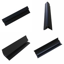Black 8mm Trims For Bathroom Wall Panels Ceiling Cladding PVC Shower Trims 2.6m