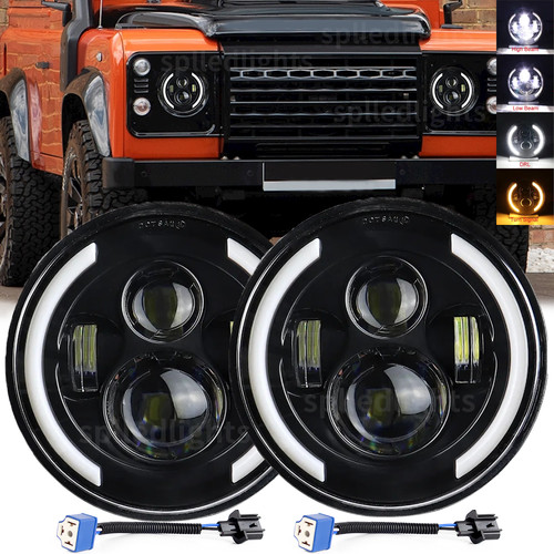 Dot inch led headlights - 7",