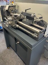 Wabeco D6000 HS metal lathe on cabinet DRO coolant pump bison chucks steadies