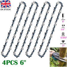 4PCS 6" Chain Saw Chain For 6 inch Mini Electric Chainsaw Hand Held Wood Cutter