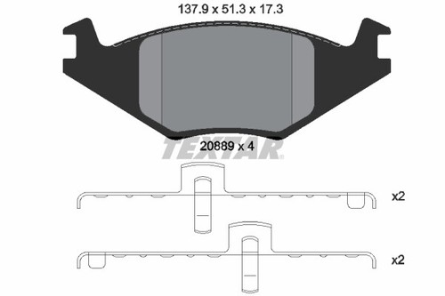 New brake pad set - brake,