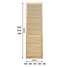 Single Louvre Door/Vented Open