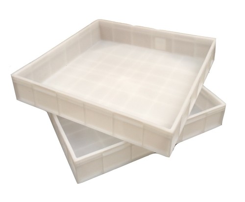 Square plastic stacking food - square,