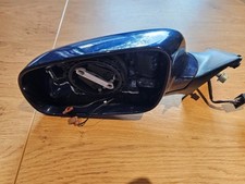 1999 AUDI A4 S4 B5 PASSENGER LEFT SIDE WING MIRROR SANTORIN BLUE, prefacelift,