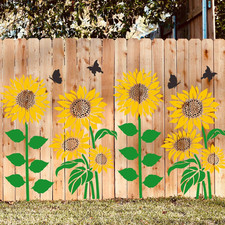 Large Flower Stencils for Wood