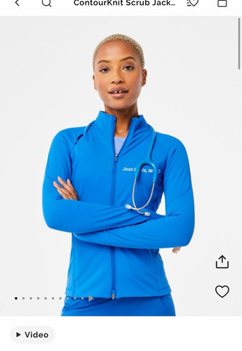 Figs contourknit scrub jacket - figs,