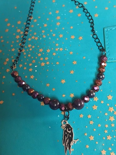 Raven celestial necklace with - celestial,