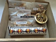 THE COMPLETE INCENSE RESIN SET - 4 Resins, Charcoal Discs & Brass Burner! 